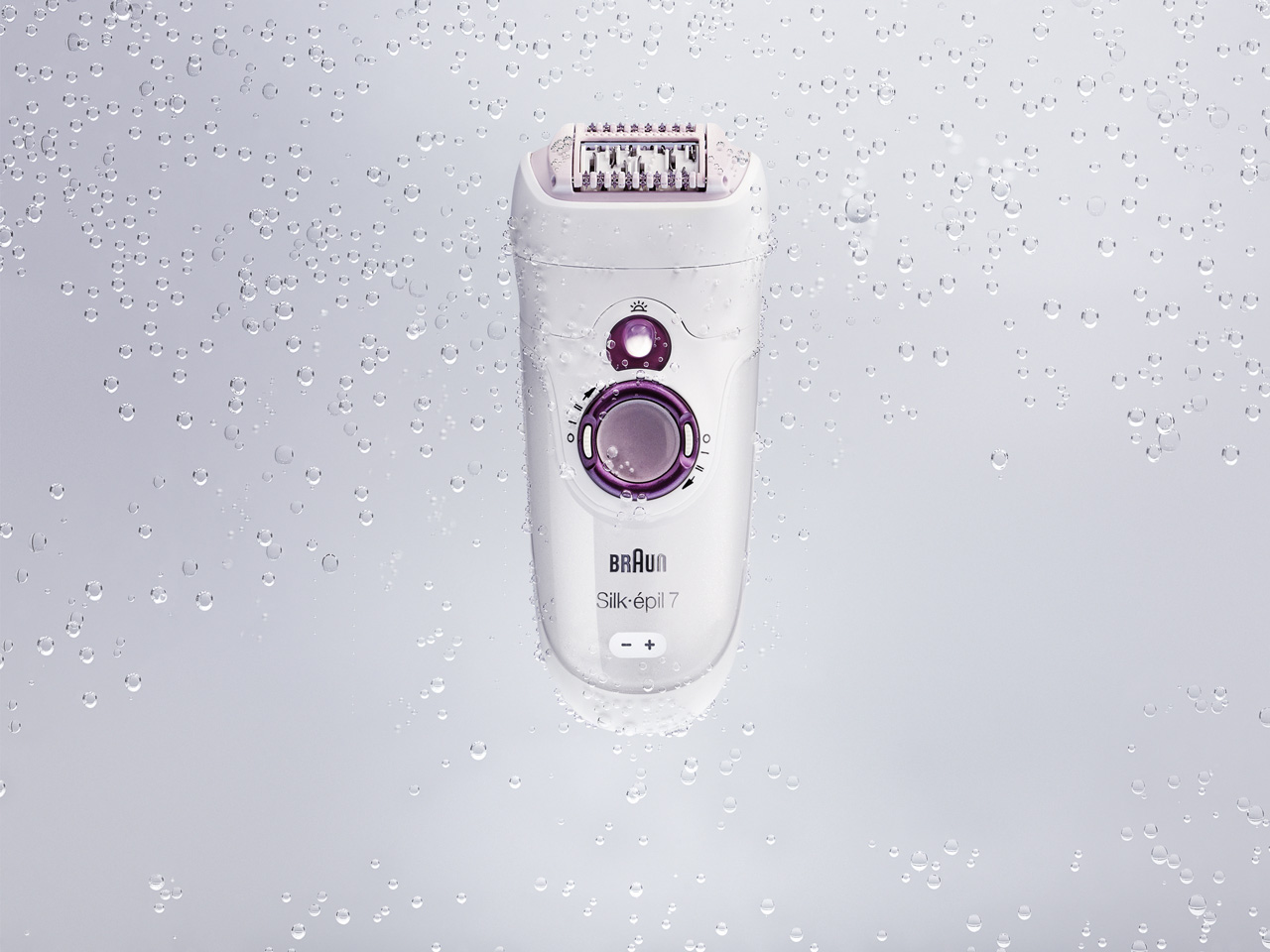 Silk Epil epilator on a misty background 