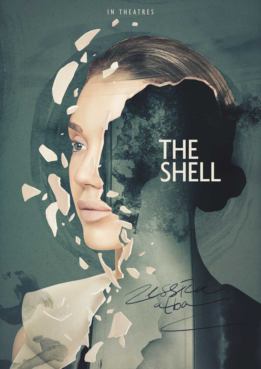 The Shell, In Theatres illustrated poster