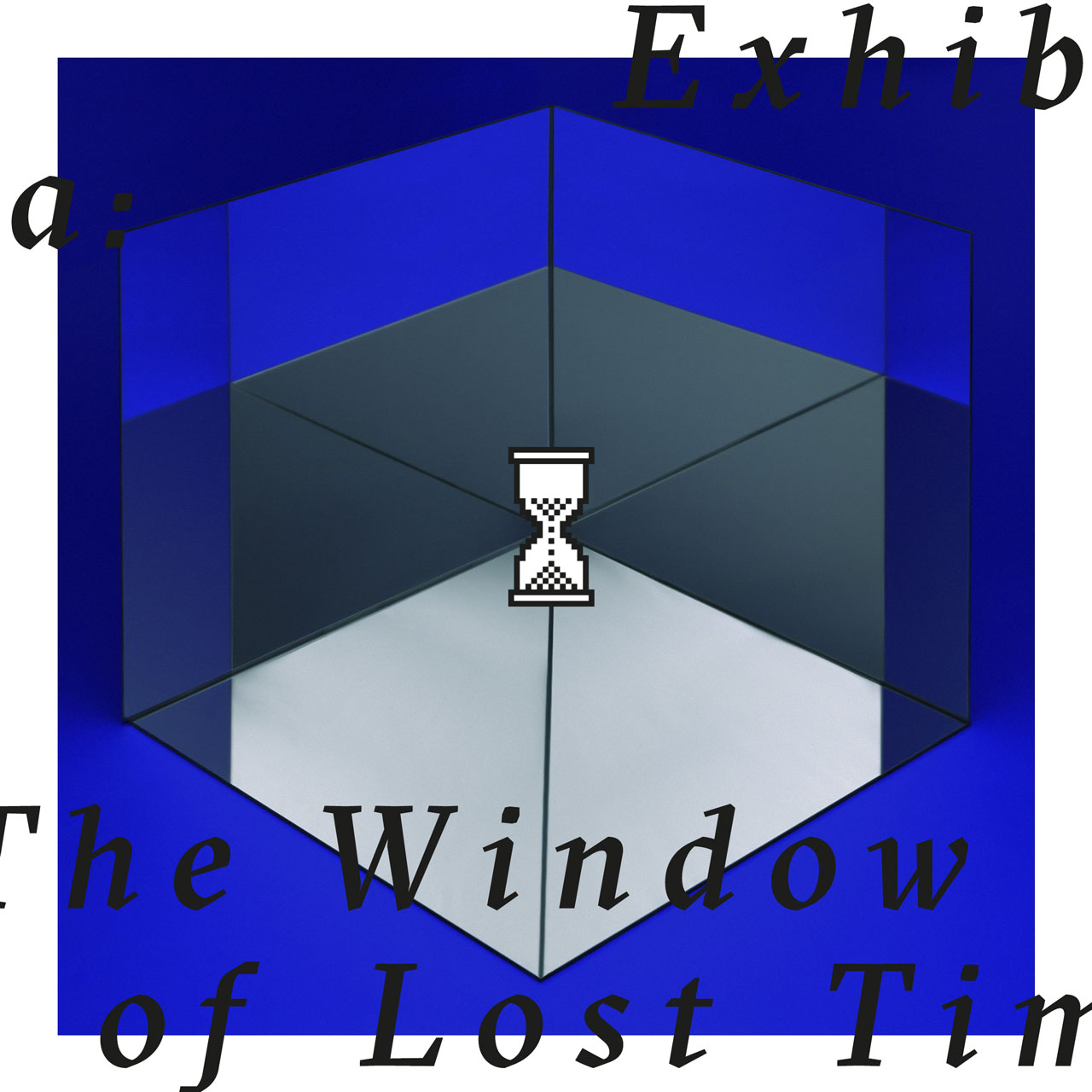 Album cover with a loading sign in the middle and text overlay